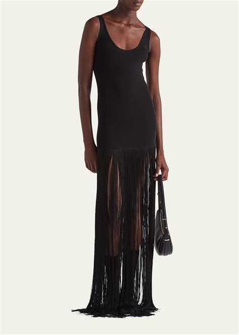 prada plastic fringe dress|Prada Fringe Dress .